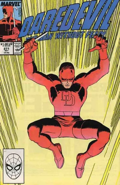 Daredevil, Vol. 1 #271 Direct Edition comic book cover, 1989