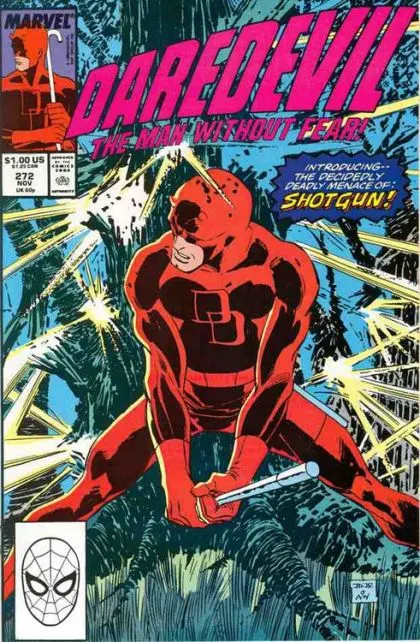 Daredevil, Vol. 1 #272 Direct Edition comic book cover, 1989