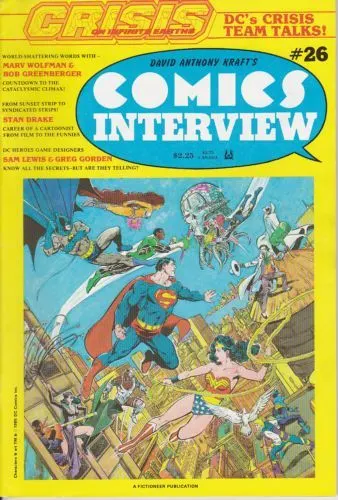 David Anthony Kraft's Comics Interview #26 comic book cover, 1985