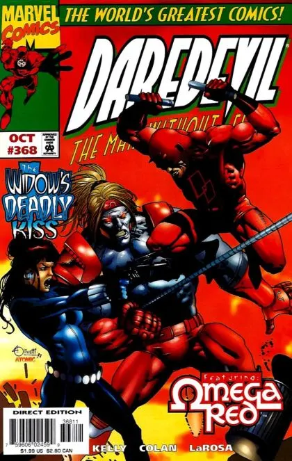 Daredevil, Vol. 1 #368 Direct Edition comic book cover, 1997