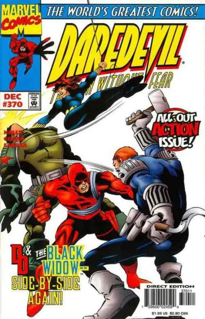 Daredevil, Vol. 1 #370 Direct Edition comic book cover, 1997
