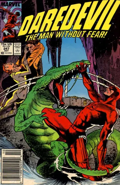 Daredevil, Vol. 1 #247 Newsstand Edition comic book cover, 1987
