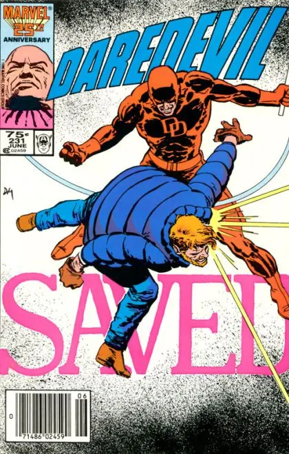 Daredevil, Vol. 1 #231 Newsstand Edition comic book cover, 1986