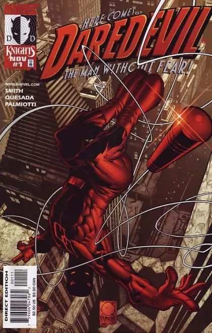 Daredevil, Vol. 2 #1 Joe Quesada Regular comic book cover, 1998