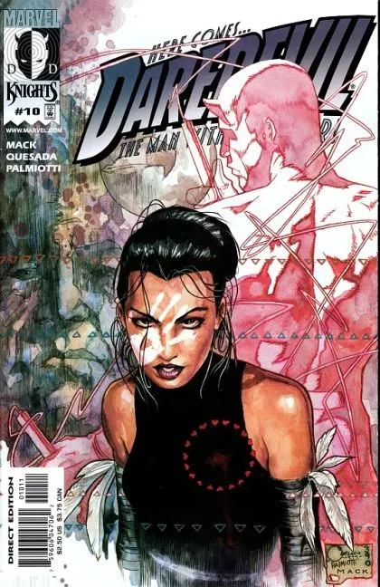 Daredevil, Vol. 2 #10 Joe Quesada Regular comic book cover, 2000