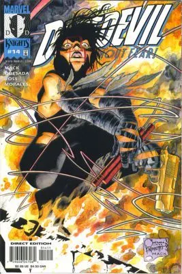 Daredevil, Vol. 2 #14 Joe Quesada Regular comic book cover, 2001
