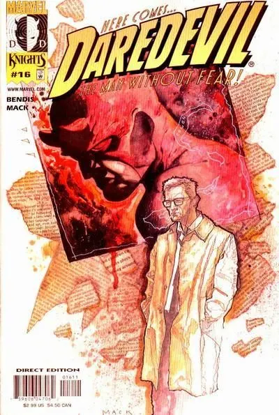 Daredevil, Vol. 2 #16 Direct Edition comic book cover, 2001