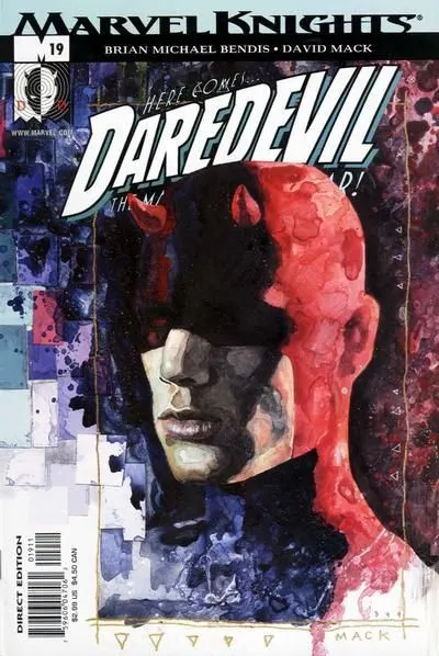 Daredevil, Vol. 2 #19 David Mack Regular comic book cover, 2001