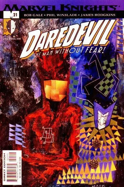 Daredevil, Vol. 2 #21 David Mack Regular comic book cover, 2001