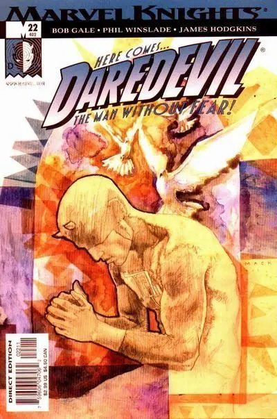 Daredevil, Vol. 2 #22 David Mack Regular comic book cover, 2001