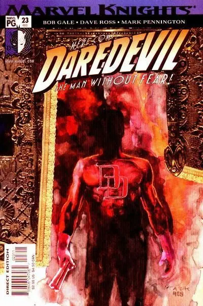 Daredevil, Vol. 2 #23 David Mack Regular comic book cover, 2001