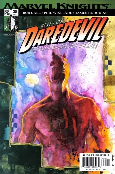 Daredevil, Vol. 2 #25 David Mack Regular comic book cover, 2001