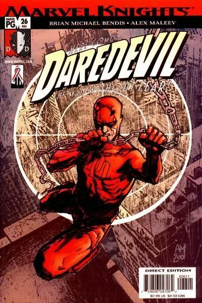 Daredevil, Vol. 2 #26 Alex Maleev Regular comic book cover, 2001