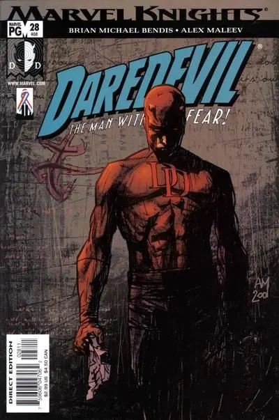 Daredevil, Vol. 2 #28 Alex Maleev Regular comic book cover, 2002