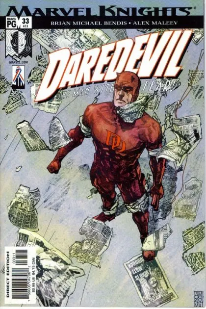 Daredevil, Vol. 2 #33 Direct Edition comic book cover, 2002