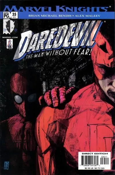 Daredevil, Vol. 2 #35 Direct Edition comic book cover, 2002