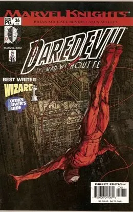 Daredevil, Vol. 2 #36 Direct Edition comic book cover, 2002