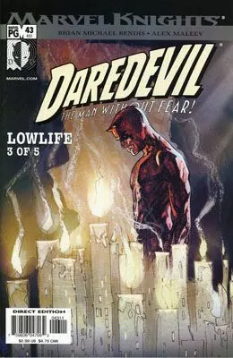 Daredevil, Vol. 2 #43 Direct Edition comic book cover, 2003