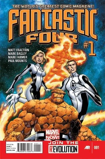 Fantastic Four, Vol. 4 #1 Mark Bagley Regular Cover comic book cover, 2013