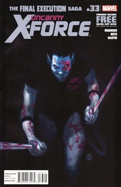 Uncanny X-Force, Vol. 1 #33 comic book cover, 2013