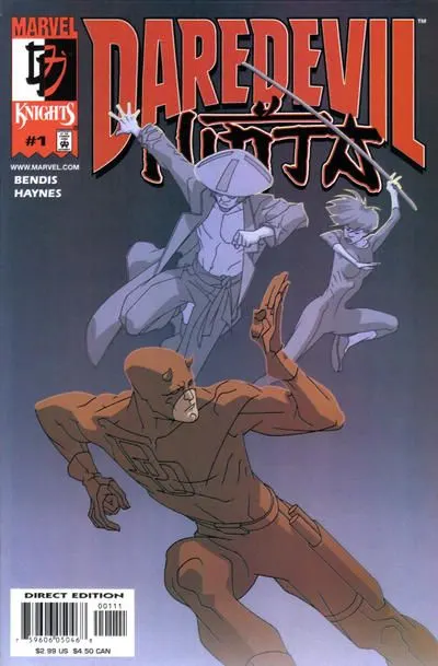 Daredevil: Ninja #1 Regular Cover comic book cover, 2000