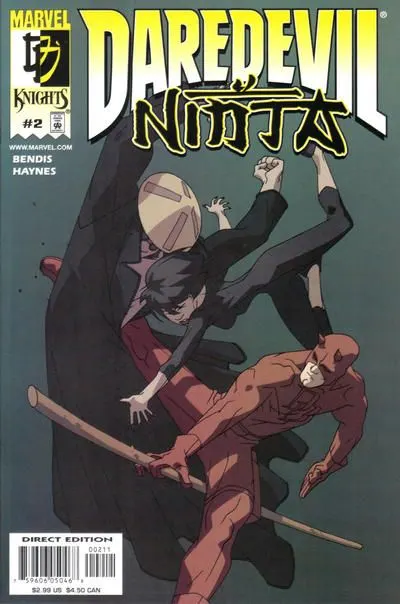 Daredevil: Ninja #2 comic book cover, 2001