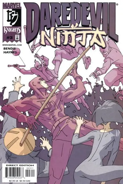 Daredevil: Ninja #3 comic book cover, 2001