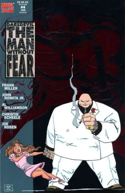 Daredevil: The Man Without Fear #4 Direct Edition - Holofoil comic book cover, 1994