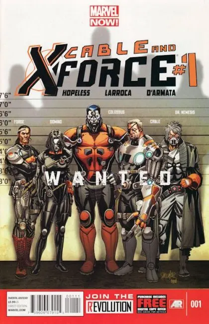 Cable and X-Force #1 Regular Salvador Larroca Cover comic book cover, 2013