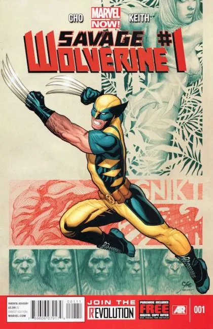 Savage Wolverine #1 Direct Edition comic book cover, 2013
