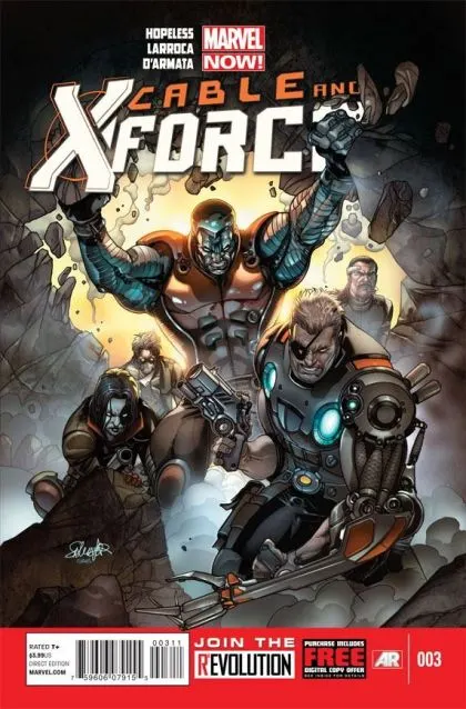 Cable and X-Force #3 Regular Salvador Larroca Cover comic book cover, 2013