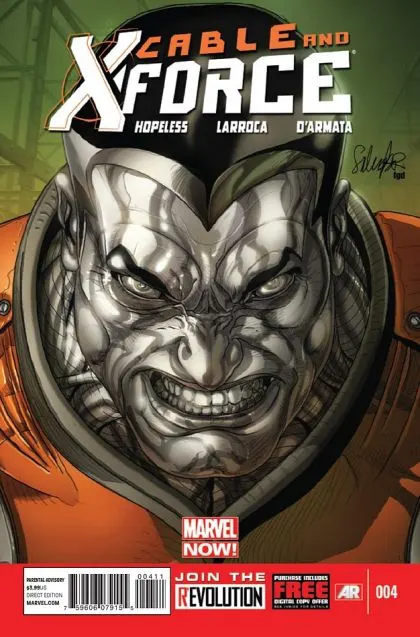 Cable and X-Force #4 Regular Salvador Larroca Cover comic book cover, 2013
