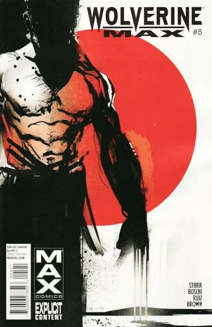Wolverine MAX #5 comic book cover, 2013