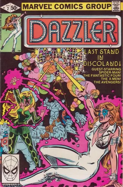 Dazzler, Vol. 1 #2 Direct Edition comic book cover, 1981