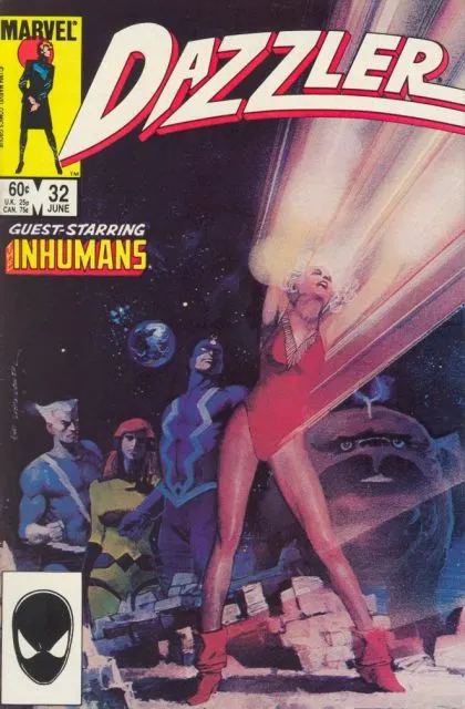 Dazzler, Vol. 1 #32 Direct Edition comic book cover, 1984