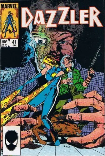 Dazzler, Vol. 1 #41 Direct Edition comic book cover, 1986