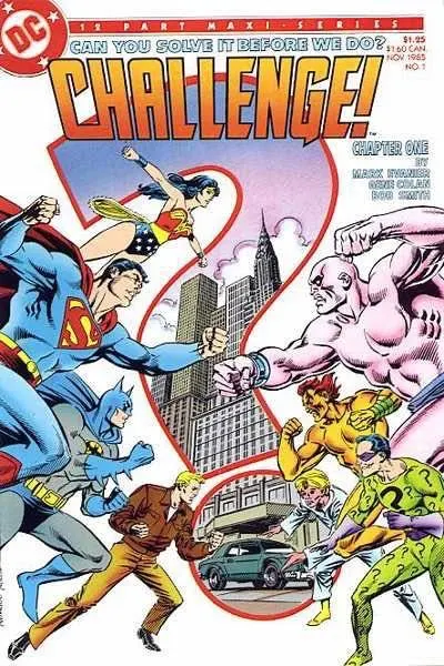 DC Challenge #1 comic book cover, 1985