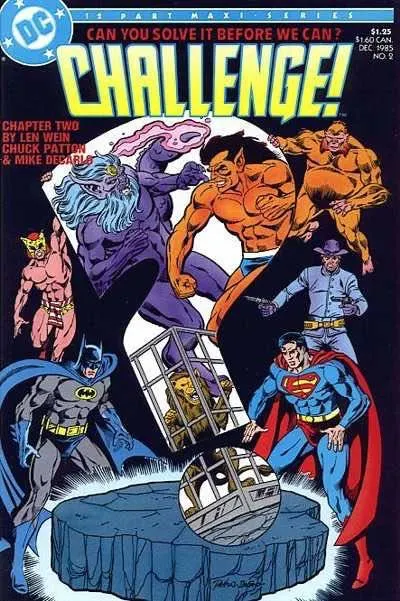 DC Challenge #2 comic book cover, 1985