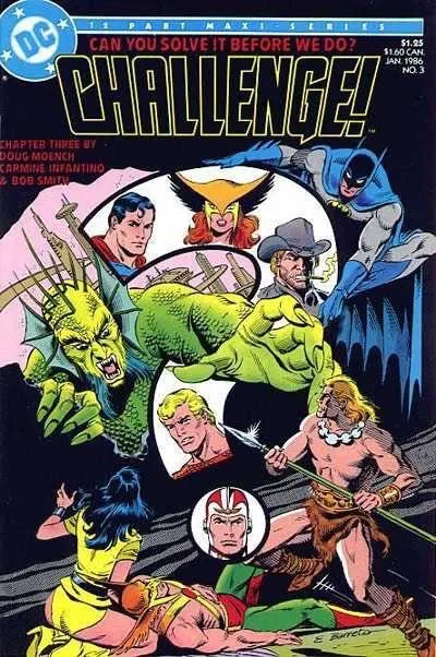 DC Challenge #3 comic book cover, 1986