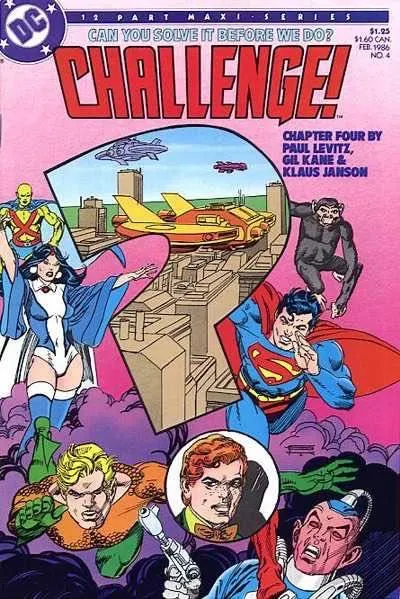 DC Challenge #4 comic book cover, 1986