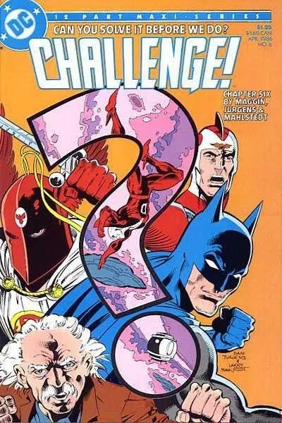 DC Challenge #6 comic book cover, 1986