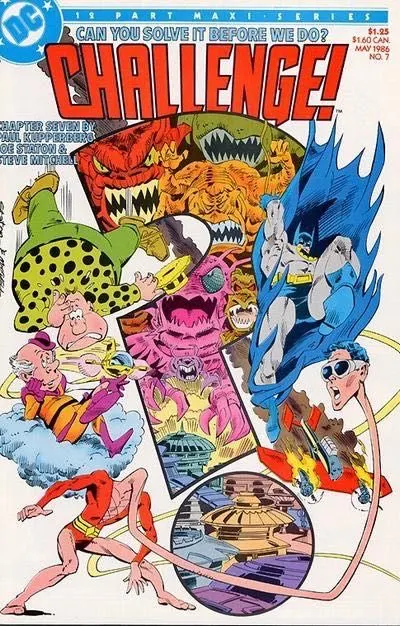 DC Challenge #7 comic book cover, 1986
