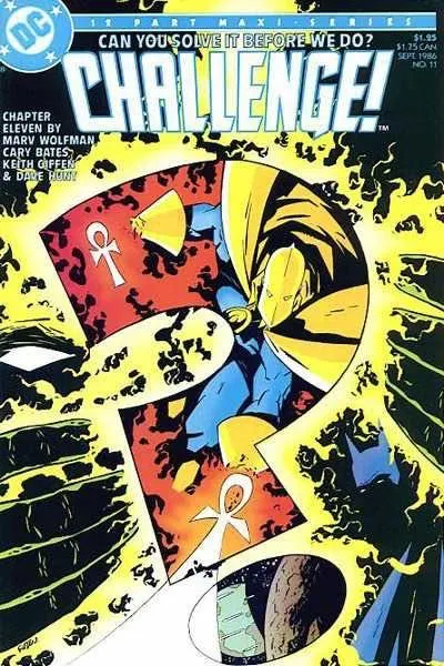 DC Challenge #11 comic book cover, 1986