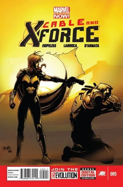 Cable and X-Force #5 Regular Salvador Larroca Cover comic book cover, 2013