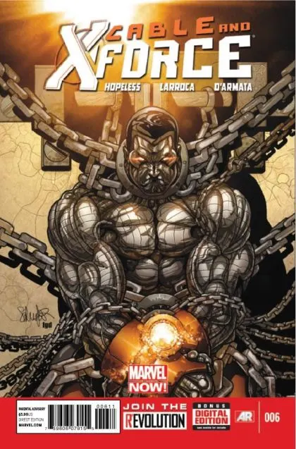 Cable and X-Force #6 Regular Salvador Larroca Cover comic book cover, 2013