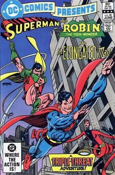 DC Comics Presents, Vol. 1 #58 Direct Edition comic book cover, 1983