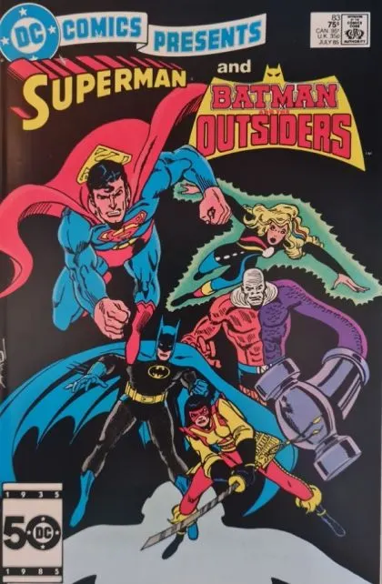 DC Comics Presents, Vol. 1 #83 Direct Edition comic book cover, 1985