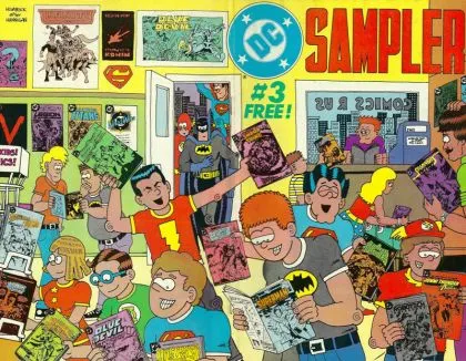 DC Sampler #3 comic book cover, 1984