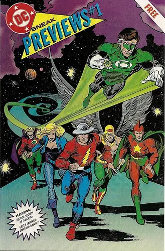 DC Sneak Previews #1 comic book cover, 1991