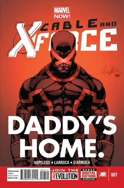 Cable and X-Force #7 Regular Salvador Larroca Cover comic book cover, 2013